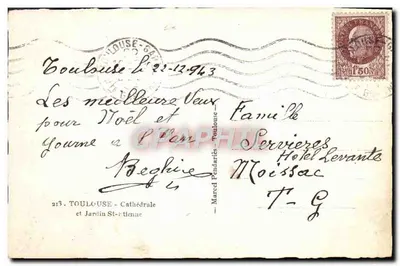 Catedral de São Etienne de Toulouse — vista geral — Marcel Pendaries, n° 213 — Verso