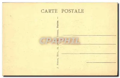 Belle-Île-en-Mer — Las Aiguillas de Port-Coton y la Isla Baguenère — J. Nozais, Nantes — Reverso