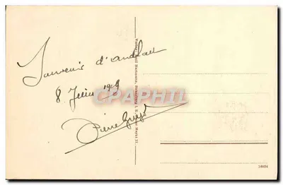 Ruínas de Andlau perto de Barr — Ruínas de Andlau perto de Barr — editor desconhecido, número de série não visível — Verso