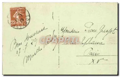 Deauville - Praia das Flores - A Hora do Banho — editor Bilhete postal antigo n°309 — Verso