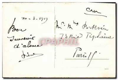 Ruínas de Wasigenstein (Nordvogesen) — vista de ruínas medievais — editor não identificado — Verso