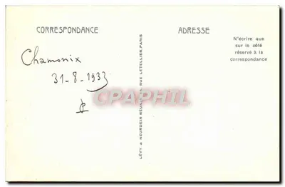 Chamonix-Mont-Blanc — Morze lodowe widziane z Montenvers — LL — Rewers