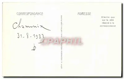 Chamonix-Mont-Blanc — Séracs - Morze lodowe LL — n° 346 — Rewers