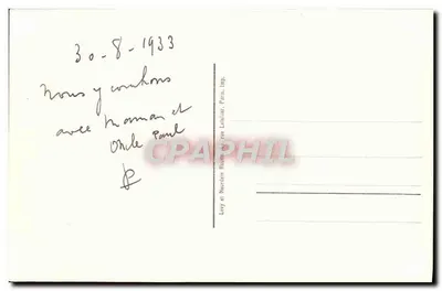 EVIAN-les-Bains, Panorama do Lago Léman II — série 166, editor Levy & Neurdein — Verso