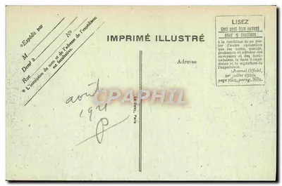 Le Havre — Panorama der Rue de Paris — Imprimé Illustré — Rückseite