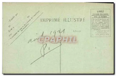 Le Havre — A Entrada do Porto — G. F., Le Havre — Verso