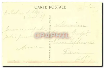 Servance — Cascade du Miellin — éditeur Belfort, n° 5015 c — Verso