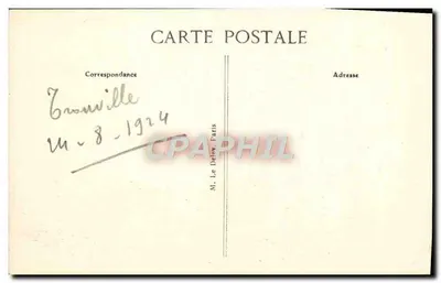 TROUVILLE — Mal tiempo en la Playa — G. F. Le Havre, n° 260 — Reverso