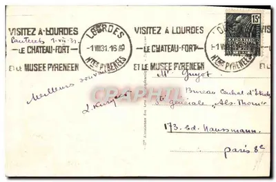 Cauterets - Wodospady Lutour — nieznany wydawca, nr 54 — Rewers