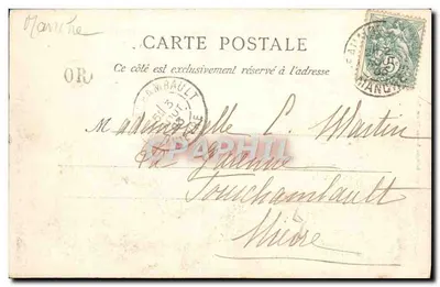Arredores de Cherbourg — Estudo de Ondas capturado nos Rochos de Omonville la Rouge — C.F. — Verso