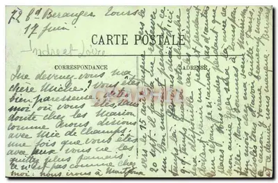 Loches — Vista de la Colegiata de San Germain y de la ciudad — Editor: La Colegiata de San Germain y la Ciudad — Reverso