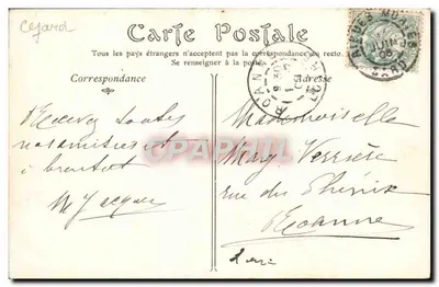Aigues-Mortes — Os Muros, lado sul — editor desconhecido, n°4 — Verso