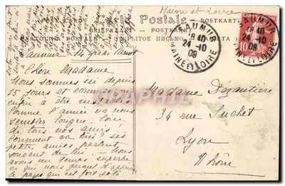 Saumur — Perspektywa nabrzeża Limoges — ND Phot. — Rewers