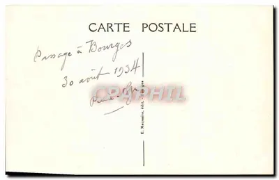 Bourges — Hotel Pocztowy. Ogólny widok — E. Majauaire, wyd. Bourges, n°322 — Rewers