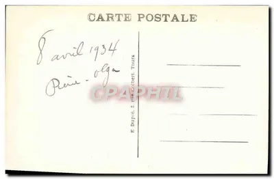 Chenonceaux (Loire-et-Loire) — Il Castello A.P. — Facciata occidentale e ponte — Verso