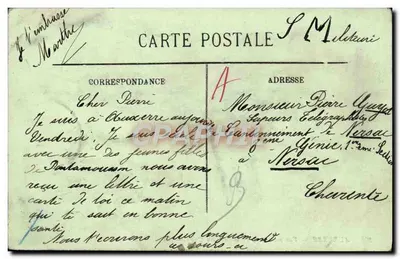 Auxerre — Uitzicht genomen vanaf de Promenade van de Kades — LL. — N° 105 — Achterkant