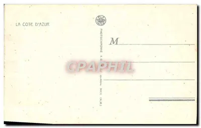 La Côte-d'Azur - Roquebrune — Widok na Kwaterę Monako i Góra Szczura — Rewers