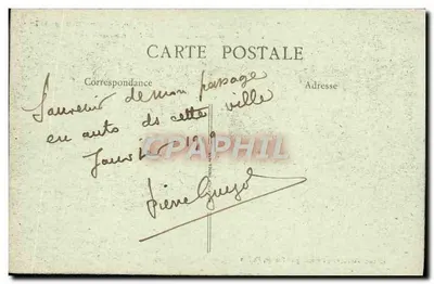 Belfort — Igreja de Santo Cristóvão, o Castelo, o Leão, o Hotel de Ville — B. F., Paris — Verso