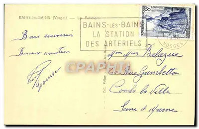 Bains-les-Bains — Stacja Arteriels — Wydawca C. Bing — Rewers