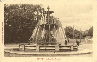 Troyes - La Fontaine Argence — Ch. Granididier, phot.éditeur, Troyes