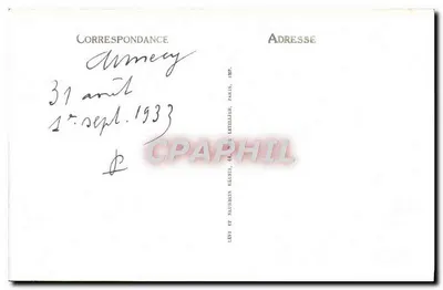 Lac d'Annecy — vue aérienne — n°315 — Verso