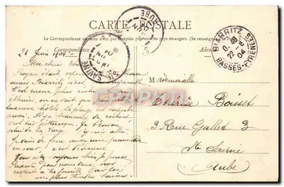 Harritz - A Praça e o Hotel Victoria - Cliché Ouvrard - N° 35 — Verso