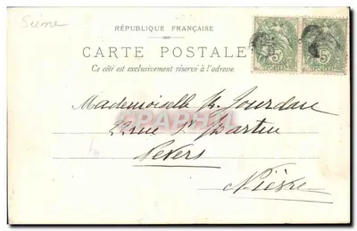 Bois de Boulogne — A cascata — Editor Paris, n° 1200 — Verso