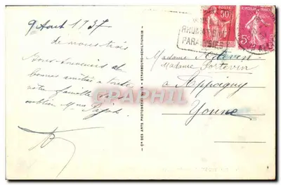 Bourbon-l'Archambault — O Castelo, a Moinha e o Lago — LL — Verso