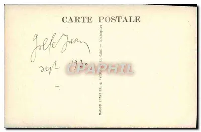 Golfe-Juan — A Praia e o Velho Farol — editor Maison Chavrier, n° 0140 — Verso