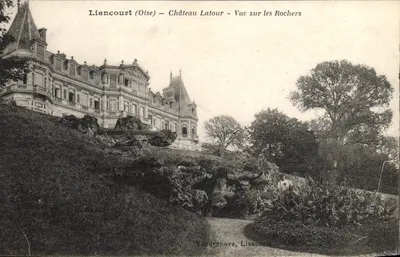 Liancourt (Oise) — Castelo Latour — Vista sobre os Rochos — Vandenhove, Liancourt