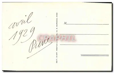 Beaulieu-sur-Mer i Saint-Jean-Cap-Ferrat — Ogólny widok — RM, n° 1011 — Rewers