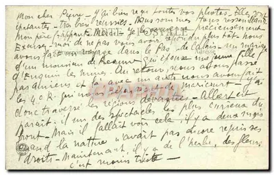 Basílica Nossa Senhora de Brebières em Albert (Somme) — destruída pelos alemães — G. Lelong, 21, Rue St-Martin, Aniens — Verso