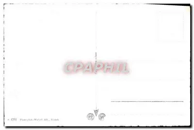 Spiez com o Niesen (2366 m) — vista lacustre com barcos a vela — Photograb-Wehrli AG, Zurique, n° 4761 — Verso