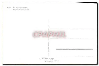 Lauterbrunnen — Trümmelbachschlucht — Thaler & Klopffenstein — Verso