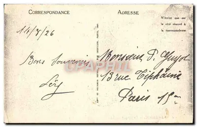 Gavarnie — Le Cirque — LL — Le Château-Fort — wydawca LL — Rewers