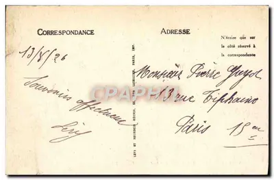 Lourdes — Vista geral e o Pic du Jer — LL — Verso