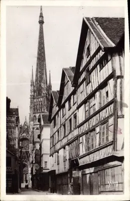 Rouen — Vieille Rue — Les Éditions d'Art 'La Douce France', Paris