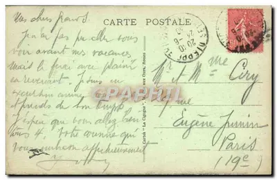 Rouen - Vieille Maison du XVème siècle, Rue St-Romain — Carte n°726 — Verso