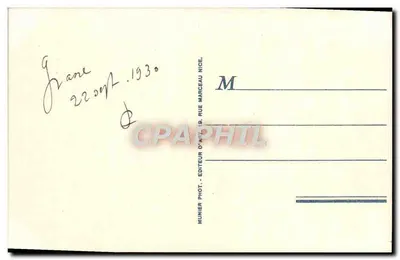 फल्हिया पर्गोला — कोट डी आजूर — मुनियर फोटो। संख्या 519 — पीछे