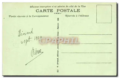 Dinard — Ogólny widok plaży — G. Artaud, wydawca — Rewers