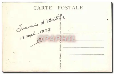Antibes — Os Velhos Muros — Éditions Rostan et Munier — Verso