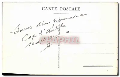 Cap-d'Antibes — Il Semaforo e la Torre Faro — RM, n° 628 — Verso