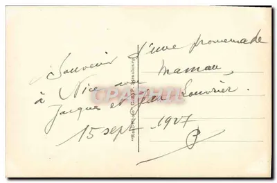 Nice — Ogólny widok z Mont Boron — Stara pocztówka n°236, wydawca C.H.A. — Rewers