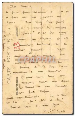 La Côte d'Argent — Gigantyczny sosnowy drzewo i chatki rybackie na brzegu jeziora — Liboune-Henry Collier — Rewers