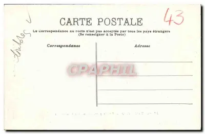 La Chaise-Dieu — Buffet degli organi, insieme delle cariatidi — Baill, editore La Chaise-Dieu — Verso