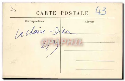 De Abdis van La Chaise-Dieu - De Zuidelijke Galerij van het Klooster — uitgever M B, Le Puy — Achterkant