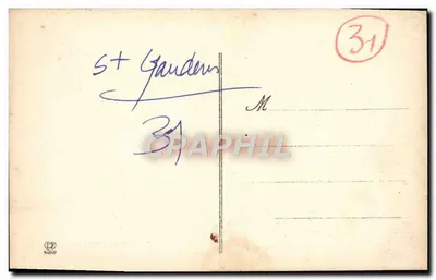Saint-Gaudens — Claustro de la antigua abadía de Bonnefond en el jardín público — Labouche Frères, Toulouse, n° 087 — Reverso