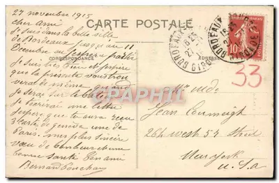 Bordeaux — Catedral de San Andrés — A.H. 4 — Reverso