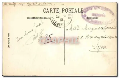 Rennes — Nowy ogród Thabor — Kaskada — A.G. — Rewers