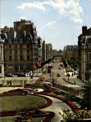 Rennes (Ille-et-Vilaine) — Avenue Janvier widziana z Esplanade St-Georges — Wydawnictwo Sztuki YVON, Paryż